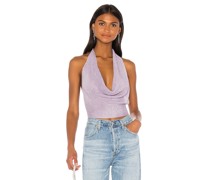 superdown TOP MIT WASSERFALLKRAGEN RUBIE in Lavender