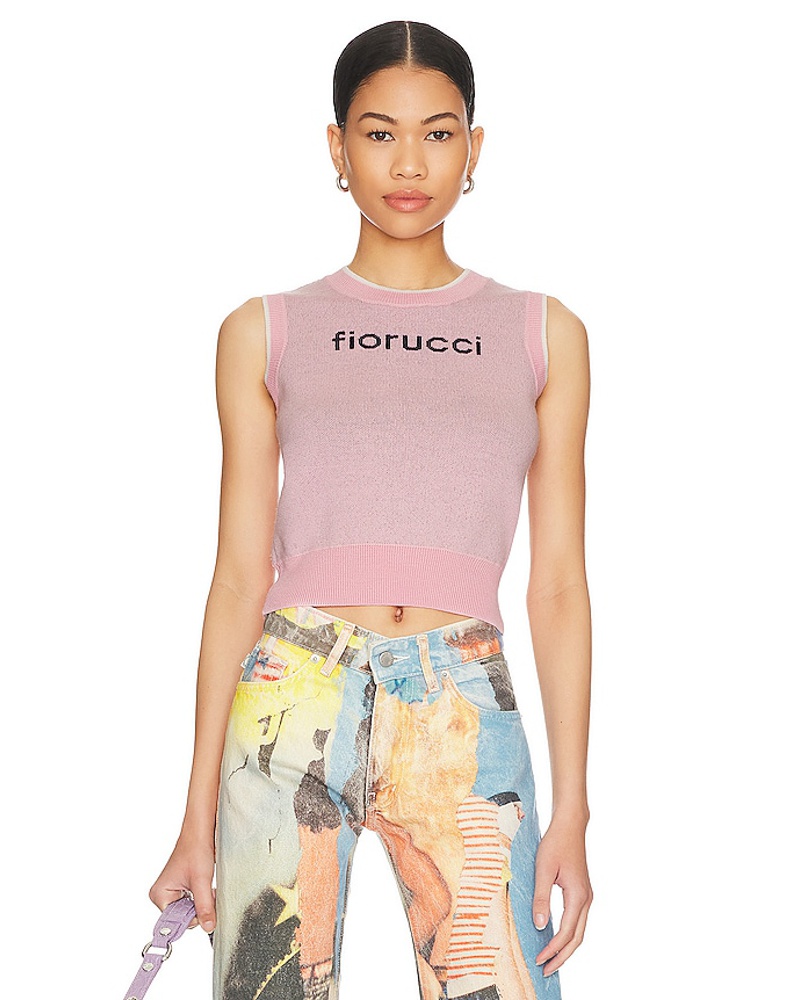 Fiorucci Damen FIORUCCI OBERTEIL SQUIGGLE LOGO KNITTED in Pink