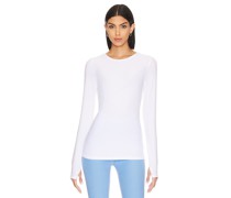Beyond Yoga RUNDHALSPULLOVER CLASSIC in White