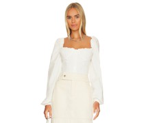 WeWoreWhat OBERTEIL RUCHED in White