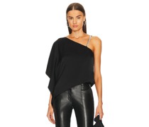 Alice + Olivia CROP-TOP RIKO in Black