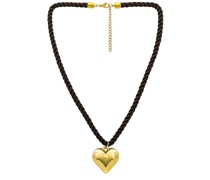 petit moments Veronica Rope Necklace in Metallic Gold.