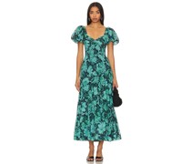 Free People MIDI-KLEID SUNDRENCHED in Green