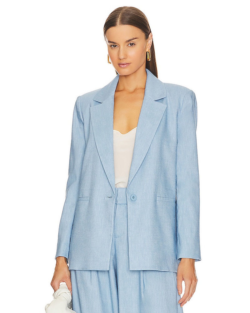 Alice + Olivia Damen Alice + Olivia BLAZER DENNY in Baby Blue