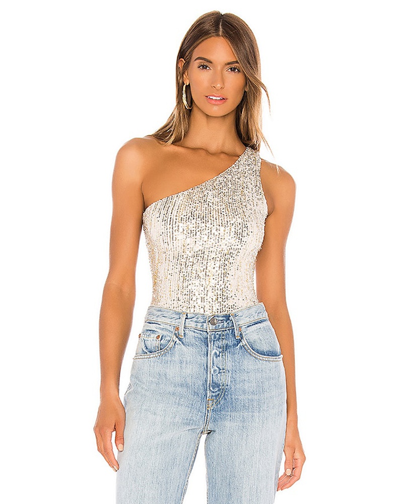 superdown Damen superdown BODY MIT ASYMMETRISCHER SCHULTER REMI in Metallic Gold superdown Damen superdown BODY MIT ASYMMETRISCHER SCHULTER REMI in Metallic Gold