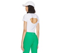 Beyond Yoga RÜCKENFREIES CROPPED-T-SHIRT FEATHERWEIGHT in White