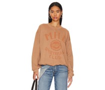 Junk Food RUNDHALSSHIRT MHL SPORTSMAN'S FLEECE CLUB in Tan