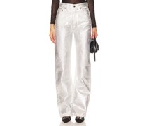 ROTATE JEANS in Metallic Silver