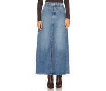 Free People MAXIROCK AUS DENIM COME AS YOU ARE in Blue