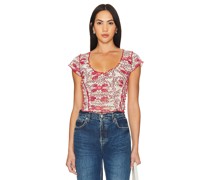 Free People T-SHIRT OH MY in Red