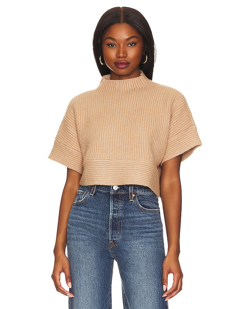 L'ACADEMIE Damen L'Academie PULLOVER & SWEATSHIRTS AURELA in Tan