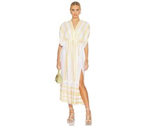 Lemlem KLEID MIT TIEFEM AUSSCHNITT ABEBA in Ivory