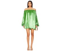 CAROLINE CONSTAS SCHULTERFREIES MINIKLEID ANDROS in Green