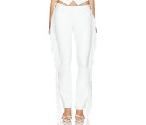 Norma Kamali BOOTCUT-JEANS in White