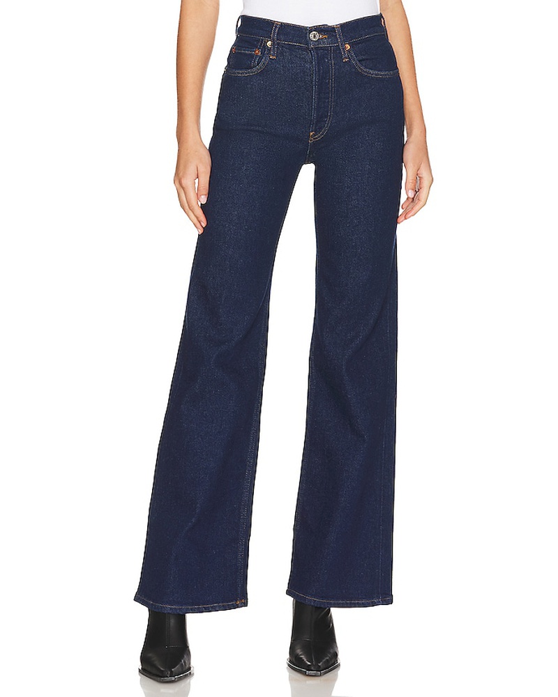 RE/DONE Damen RE/DONE JEANS 70S ULTRA HIGH RISE WIDE LEG in Blue