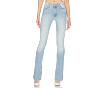 MOTHER SLIM-HOSE MIT GERADEM BEIN RUNAWAY in Blue