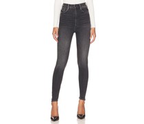 MOTHER SKINNY-HOSE LOOKER in Black