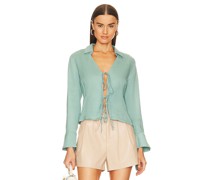 BLANKNYC BLUSE MIT BINDEDETAIL in Sage