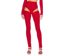 LaQuan Smith LEGGINGS in Red