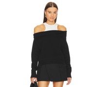 Monse SCHULTERFREIER SWEATER in Black