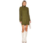 525 KLEID TURTLENECK CABLEKNIT SWEATER in Olive