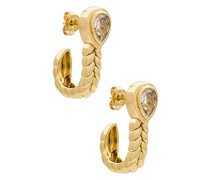 Lili Claspe Emmeline Hook Earrings in Metallic Gold.