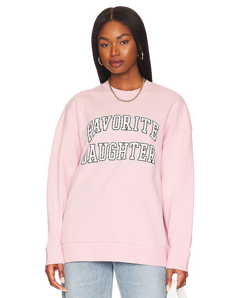 Favorite Daughter Damen Favorite Daughter SWEATSHIRT COLLEGIATE in Pink