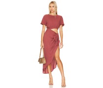 Free People KLEID RAE in Burgundy