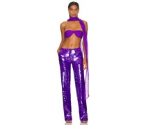 LaQuan Smith OBERTEIL in Purple