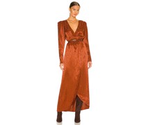 House of Harlow 1960 KLEID MAURITZ in Rust
