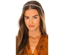 Jennifer Behr STIRNBAND ROSITA in Metallic Silver.