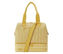 BEIS The Summer Stripe Mini Weekend Bag in Mustard.