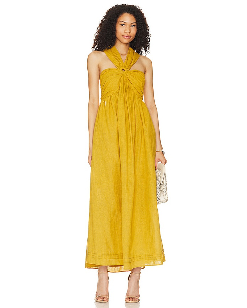 Cleobella Damen Cleobella MAXIKLEID AURELIA in Mustard