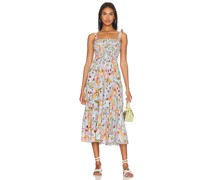 Poupette St Barth MIDI-KLEID TRINY in Baby Blue