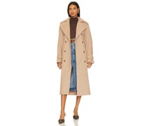 Bardot OVERSIZED-TRENCHCOAT MIT FISCHGRÄTMUSTER in Tan