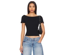 Free People SHIRT RIBBED in Black