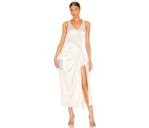 Show Me Your Mumu KLEID HAMPTON in Ivory