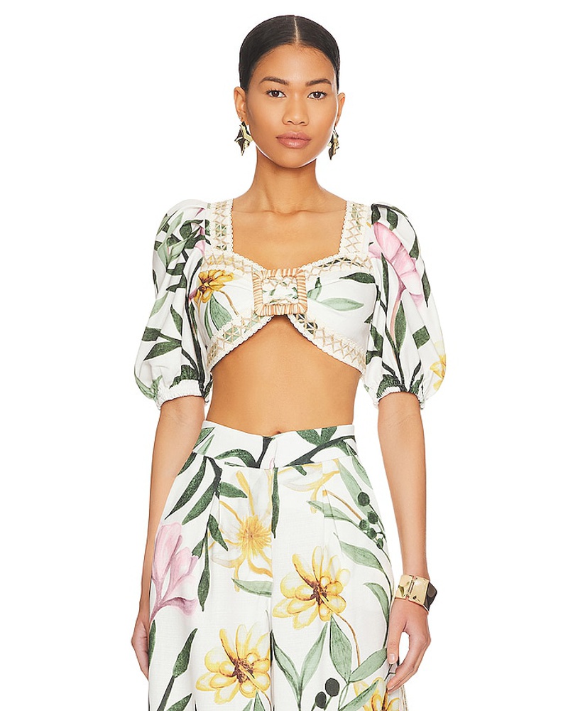 Pat Bo Damen PatBO CROP-TOP JASMIN in Green