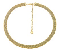 BaubleBar Mallory Necklace in Metallic Gold.