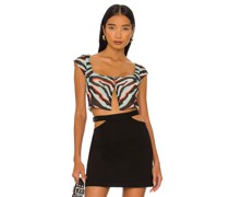AFRM CROP-TOP NYLAH in Teal
