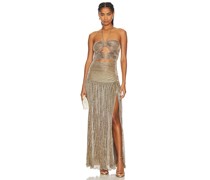 Line & Dot MAXIKLEID JORDIE in Metallic Bronze