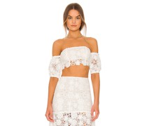 MAJORELLE CROP-TOP NEVEYA in White