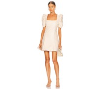LIKELY MINIKLEID FAUX LEATHER SCOOPED ALIA in Ivory