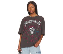 DAYDREAMER T-SHIRT MIT BAND GRATEFUL DEAD ROSES in Black.