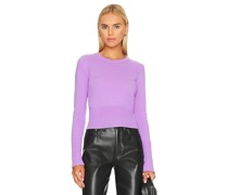 Autumn Cashmere STRICK CROPPED in Purple