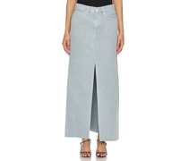 SLVRLAKE Low Rise Maxi Skirt in Blue