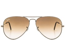 Ray-Ban SONNENBRILLE AVIATOR in Metallic Gold.