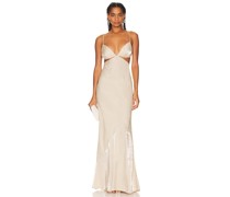 RUMER ABENDKLEID ILLUSION TRI in Nude