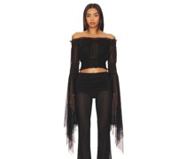 Norma Kamali BAUCHFREIES TOP in Black