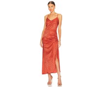 The Range MAXIKLEID CINCHED in Red